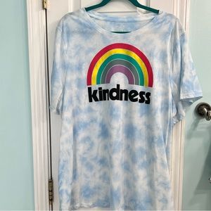 Lane Bryant graphic tee - rainbow kindness - size 18/20